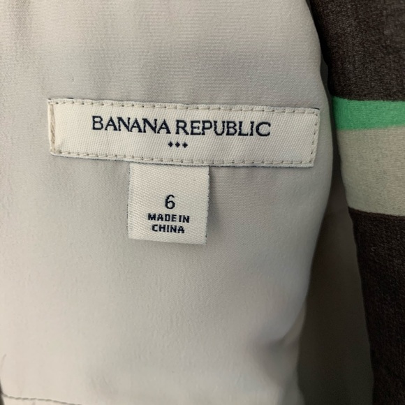 Banana Republic Stripe Chiffon Halter Empire Dress - Picture 8 of 10